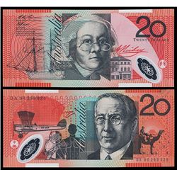 Australia, Twenty Dollars, Fraser/Evans (1996) DA 96 293325 (R.416a)
