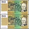 Australia, Fifty Dollars, Fraser/Higgins (1990) YZR 862252/53 (R.512)