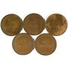 Australia, Penny, George V, 1917, 1928, 1932, 1934, 1935