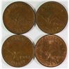Australia, Penny, George VI, 1938, 1942 Bombay, 1943 Perth, 1944 Perth