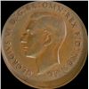 Image 2 : Australia, Penny, George VI, 1947Y., Mis-strike