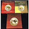 Image 1 : Australia, One Dollar, Elizabeth II, 2003, 2004, 2005, One Ounce Selectively Gold Plated Silver Kang