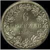 German, Frankfurt Am Main, Six Kreuzer, 1843 (KM.314)