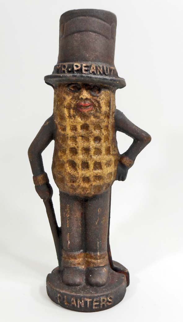 CAST IRON PLANTERS MR. PEANUT BANK