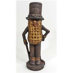 CAST IRON PLANTERS MR. PEANUT BANK