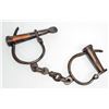 Image 1 : ALCATRAZ CAST IRON HANDCUFFS W/ KEY
