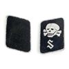 Image 1 : GERMAN NAZI WAFFEN SS TOTENKOPF CONCENTRATION CAMP OFFICERS COLLAR TABS