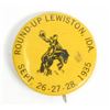 Image 1 : 1936 LEWISTON IDAHO ROUND-UP CELLULOID PINBACK BUTTON