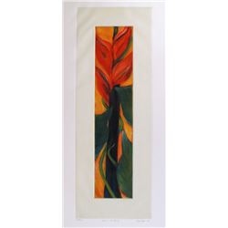 Lisa Falls, Leaves Winding from the Brooklyn College Women's Portfolio, Aquatint Etching