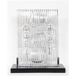 Victor Vasarely, Erebus, Cut Crystal Sculpture