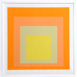 Josef Albers, Interaction of Color: Homage to the Square (Sage) Silkscreen