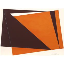 Cris Cristofaro, Orange Rectangles, Silkscreen