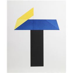 Jack Sonenberg, Dimensions 1, Aquatint Etching with String Collage