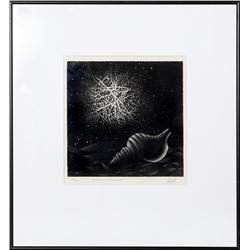 Mario Avati, La Bombe et le Coquille, Mezzotint