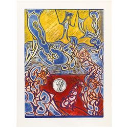 Martin Barooshian, Conquest of Space, Intaglio Aquatint Etching