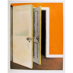 Lois Dodd, Open Door from Brooklyn College Women's Portfolio, Aquatint Etching