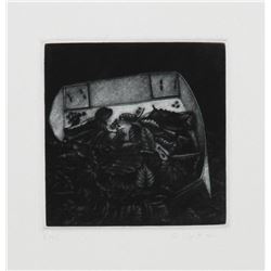 Gerde Ebert, Leaves, Mezzotint