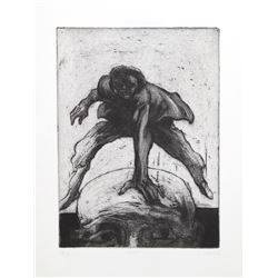 James Kearns, Leap, Etching