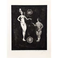 Peter Paone, Kiss Not, Etching