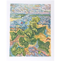 Rochelle Steiner, Floating Hearts, Lithograph