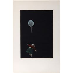 Tomoe Yokoi, Doll and Balloon, Mezzotint