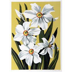Lowell Blair Nesbitt, Daffodils, Serigraph