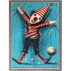 Cyril, Clown, Oil Painting