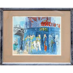 Raoul Dufy, Prince de Joinville Accueilli par un Amiral Anglais, Lithograph