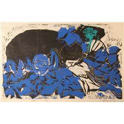 Rudolpho Perez, Kiss, Woodcut