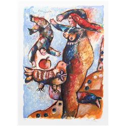 Theo Tobiasse, L'oiseau Prophete, Lithograph
