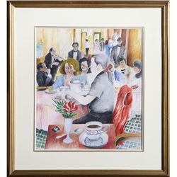 David Azuz, The Plaza Hotel, Watercolor Painting