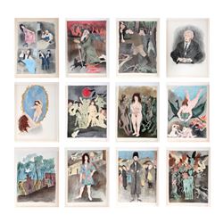 Raphael Soyer, The Man From Cracow Portfolio with 12 Lithographs