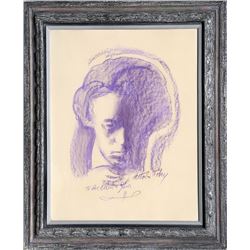 Alton Tobey, Beethoven, Pastel Drawing