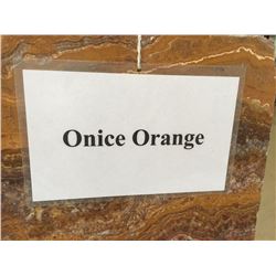 1 SLAB ONICE ORANGE 114"X56"