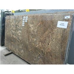 1 SLAB CREMA BORDEAUX GRANITE 128"X72"