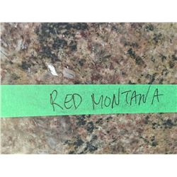 1 SLAB RED MONTANA GRANITE 126"X64"