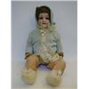 Image 1 : AN ARMAND MARSEILLE BISQUE HEAD DOLL, brown wig, sleeping eyes, open mouth, jointed body, nape ma...
