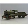 Image 1 : A HORNBY O GAUGE 0-4-0 LOCOMOTIVE, No.9319, and tender, matt green livery, clockwork action, with...
