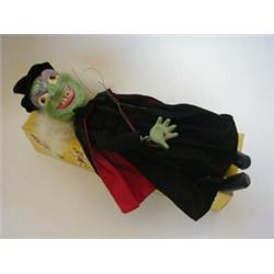 A BOXED PELHAM PUPPET, 'Wicked Witch', wooden head and feet  30-40...