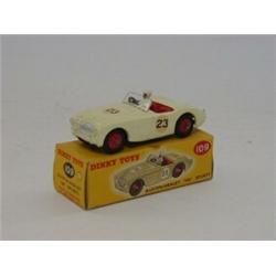A BOXED DINKY TOYS AUSTIN HEALEY, No.109, cream livery, No.23 decal, with a quantity of assorted...