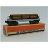 Image 1 : A BOXED LIONEL TRAINS FLAT CAR, No.6411, with timber, O Gauge  30-40...