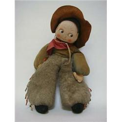 A COWBOY DOLL, in the manner of Mabel Lucie Attwell, height 55cm  50-80...