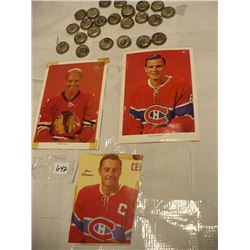 Hockey Photos (3) NHL Coke Caps 1964-1965