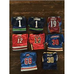 Lot of 8 2007 Mini Jerseys Upper Deck