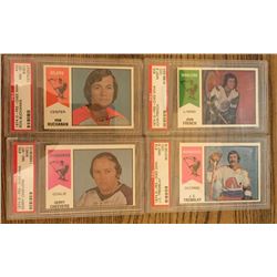 1974-75 Lot of 4 PSA Graded Hockey Cards