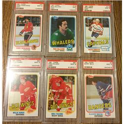 1980-81 Lot of 6 PSA Graded Hockey Cards