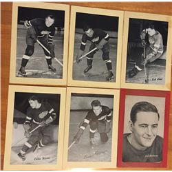 Lot of 6 Group 1 1934-43 Beehives Detroit Red Wings