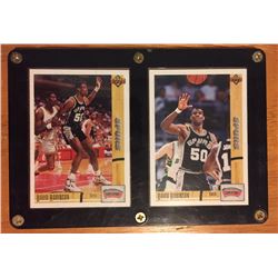 Lot of 2 David Robinson Backetball Cards