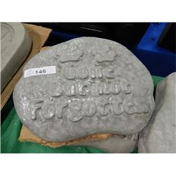 CONCRETE - PLAQUE - "GONE BUT NOT FORGOTTEN....."