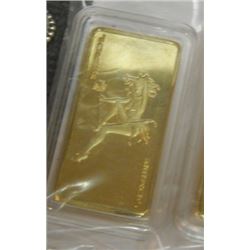 GOLD CLAD PIN-UP GIRL - 100 MILLS GOLD - 5 GRAMS TTL IN CASE